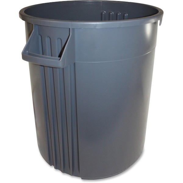 Gator 32 gal Round Heavy Duty Plastic Can, Gray, Plastic; Polyethylene, 25.6 in IMP77323 - main
